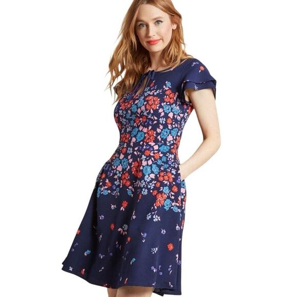 navy blue dress for baby girl The Keyhole Story A-line Dress (Final Sale) – ModCloth